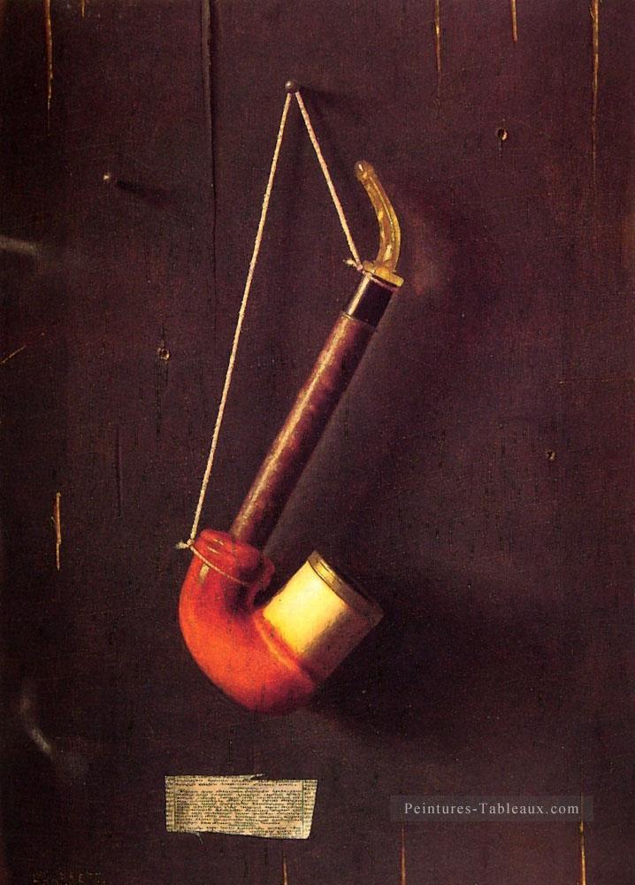 La pipe en écume irlandaise William Harnett Peintures à l'huile